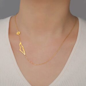 Roots of gold: dual-pendant necklace