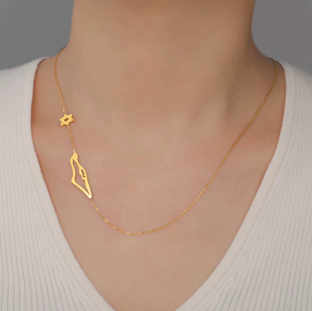 Roots of gold: dual-pendant necklace - Image 2