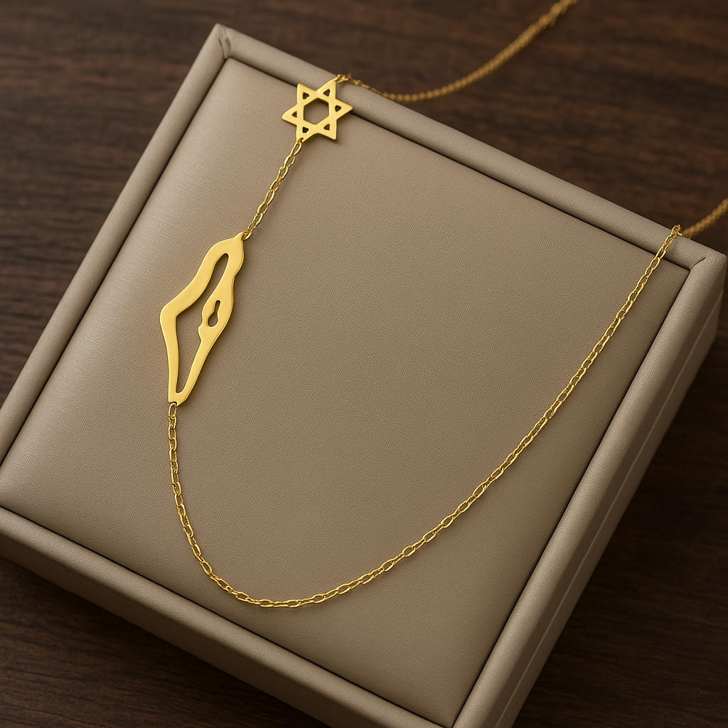 Roots of gold: dual-pendant necklace