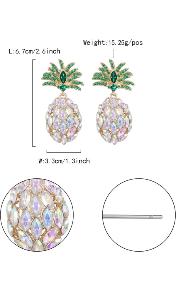 Pineapple Gemstone Earrings - Image 6
