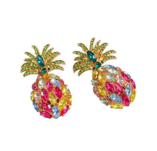 Pineapple Gemstone Earrings - Image 4