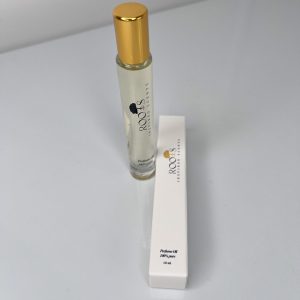 Roots perfume bottle and it box
